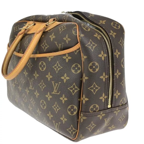 AUTHENTICITY GUARANTEED LOUIS VUITTON LV Logo Deauville Hand Bag Monogram - Picture 4 of 15